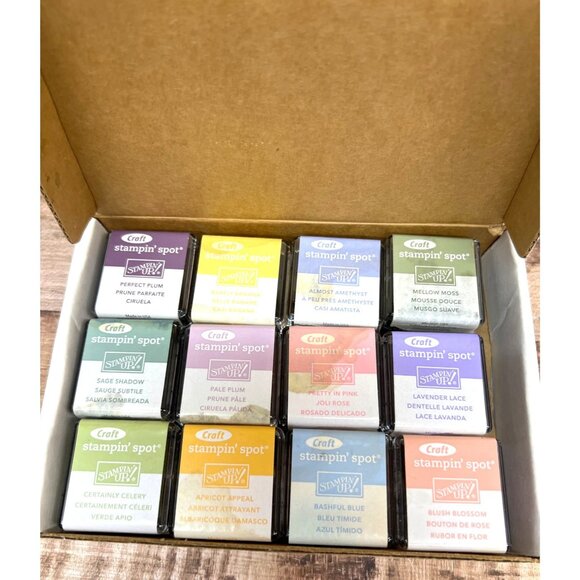 Stampin Up! Craft Stampin Spots Set Of 12 Pigment Ink Pads Soft Subtles - Picture 3 of 4